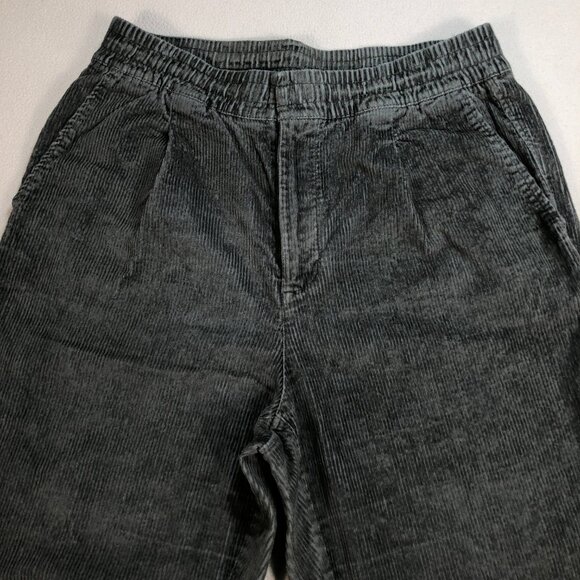 Gap‎ Corduroy Pants Women's L 32x30 Gray Vintage Flight High Rise Joggers Tall - Picture 4 of 16